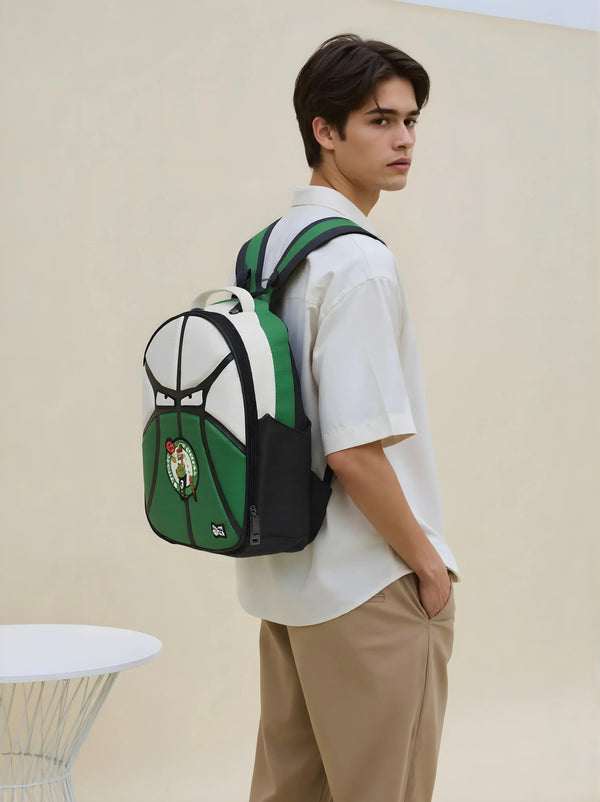 LUXURY LEATHER BOSTON CELTICS x THE ENEMY OFFICIAL NBA LAB TEAM BACKPACK