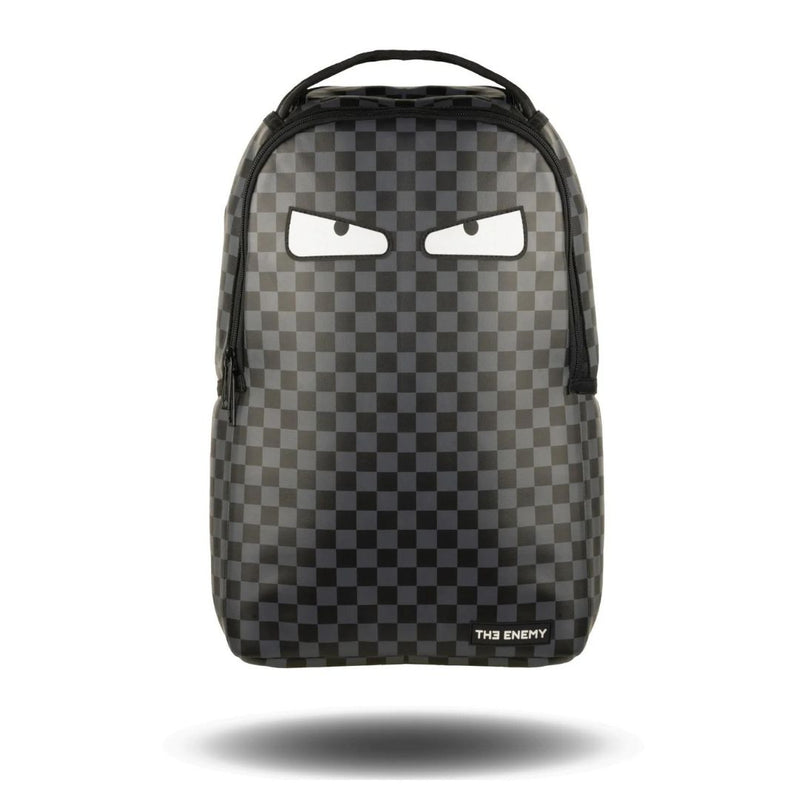 Gray Checkered Sharks In Paris Backpacks Laptop Bag/Backpack For