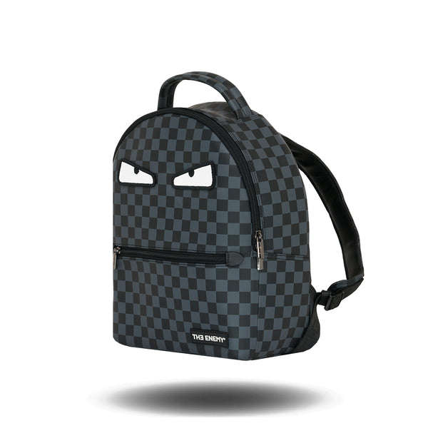 The Enemy Baddie Black/Grey Checkered Backpack