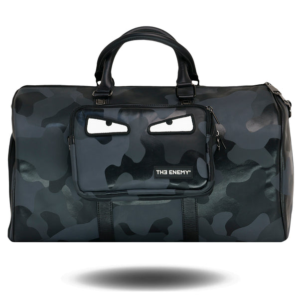 The Enemy Eyes Black Camo Duffle Sling Bag