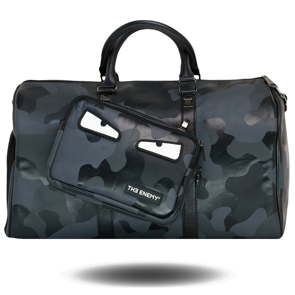 The Enemy Eyes Black Camo Duffle Sling Bag