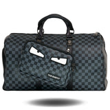 The Enemy Eyes Black/Grey Checkered Duffle Bag