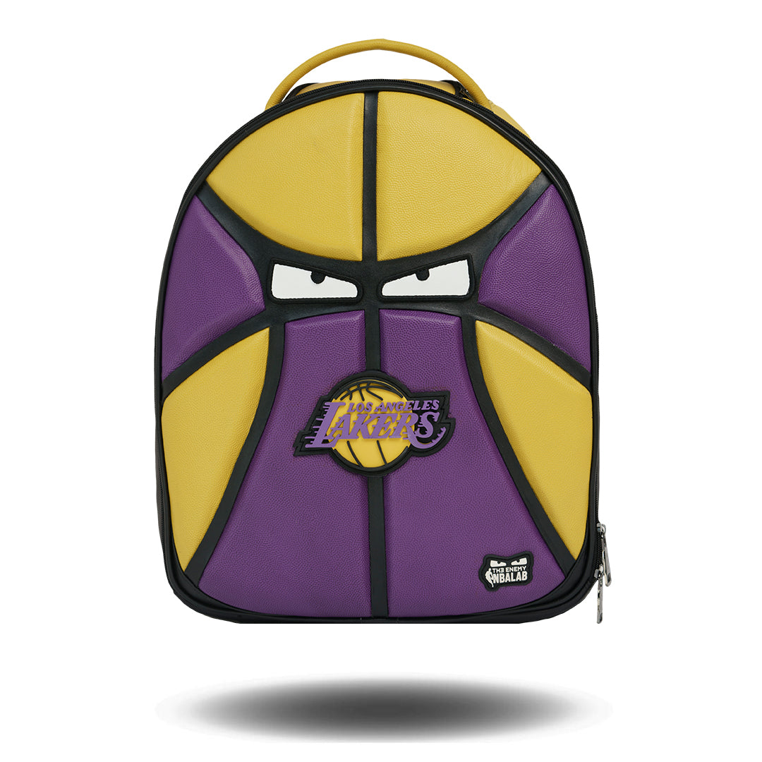 LUXURY LEATHER LA LAKERS x THE ENEMY OFFICIAL NBA LAB TEAM BACKPACK