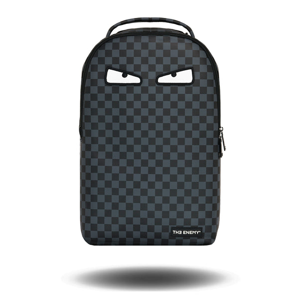 The Enemy Eyes Black/Grey Checkered Backpack