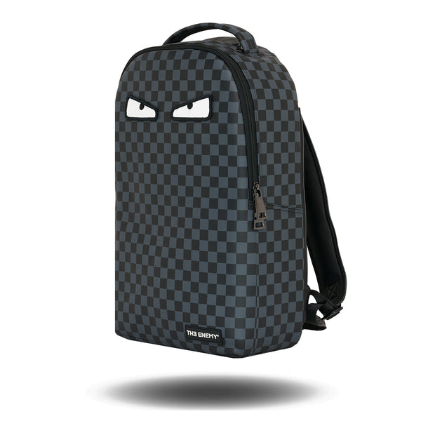 The Enemy Eyes Black/Grey Checkered Backpack