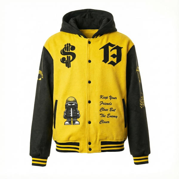 The Enemy BRISTOL Hooded Varsity Jacket