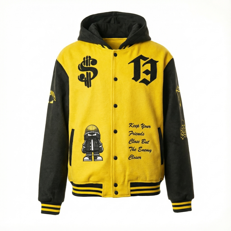 The Enemy BRISTOL Hooded Varsity Jacket
