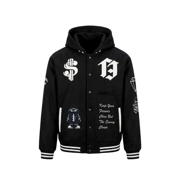 The Enemy BRISTOL Hooded Varsity Jacket