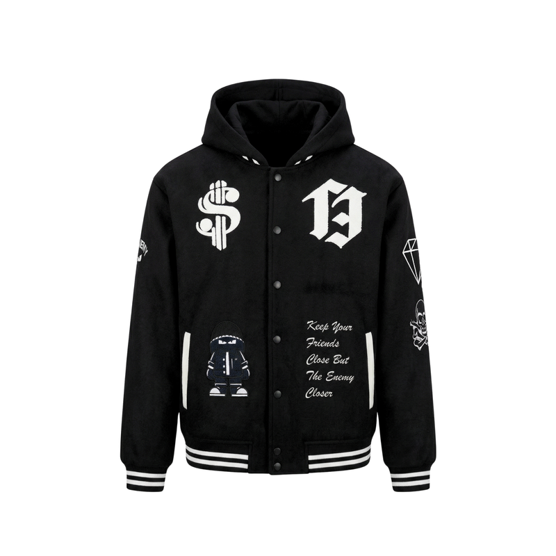 The Enemy BRISTOL Hooded Varsity Jacket